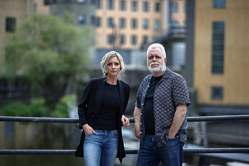 Deckarvandringar i författaren Emelie Schepps fotspår med författaren och lokalhistorikern Peter Kristensson den 1 juni 2021 i Norrköping. Foto: Peter Holgersson AB
