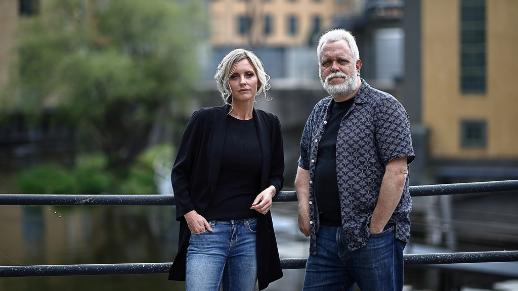 Emelie Schepp och Peter Kristensson.  Foto: Peter Holgersson